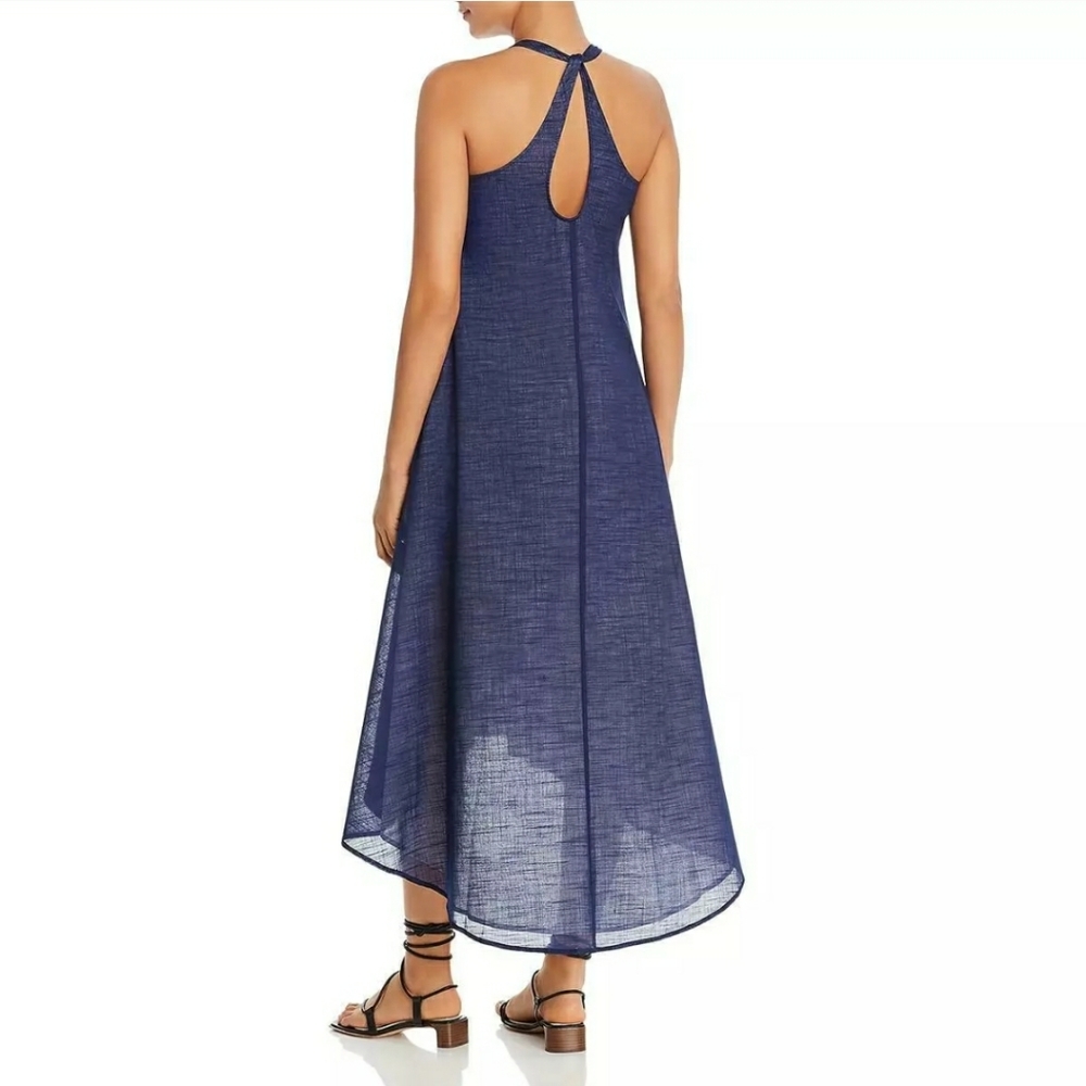 NWT KENNETH COLE Racerback Midi High Low Dress $139 MSRP - Picture 3 of 5